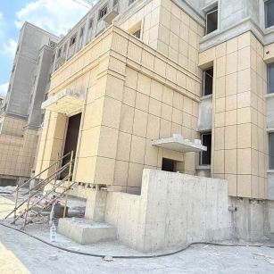 潍坊 黄金麻干挂，工地实拍