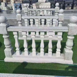 潍坊 别墅石材栏杆特写