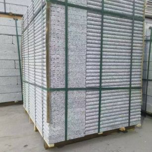 潍坊 芙蓉白3公分厚磨圆边、拉槽，楼梯踏步