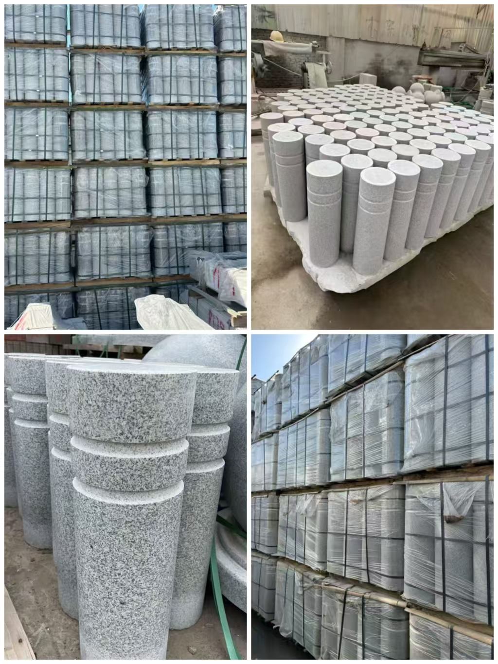 潍坊 芝麻白花岗岩挡车柱、隔离柱多少钱