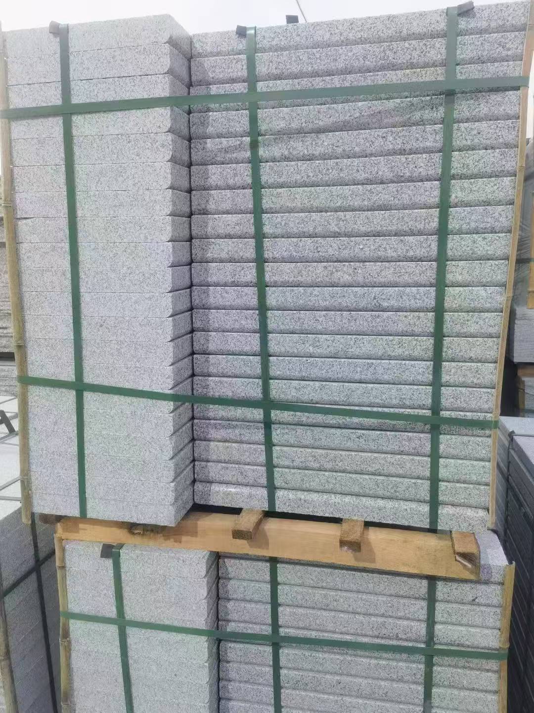 潍坊 5公分芝麻白，倒斜角，室外楼梯踏步